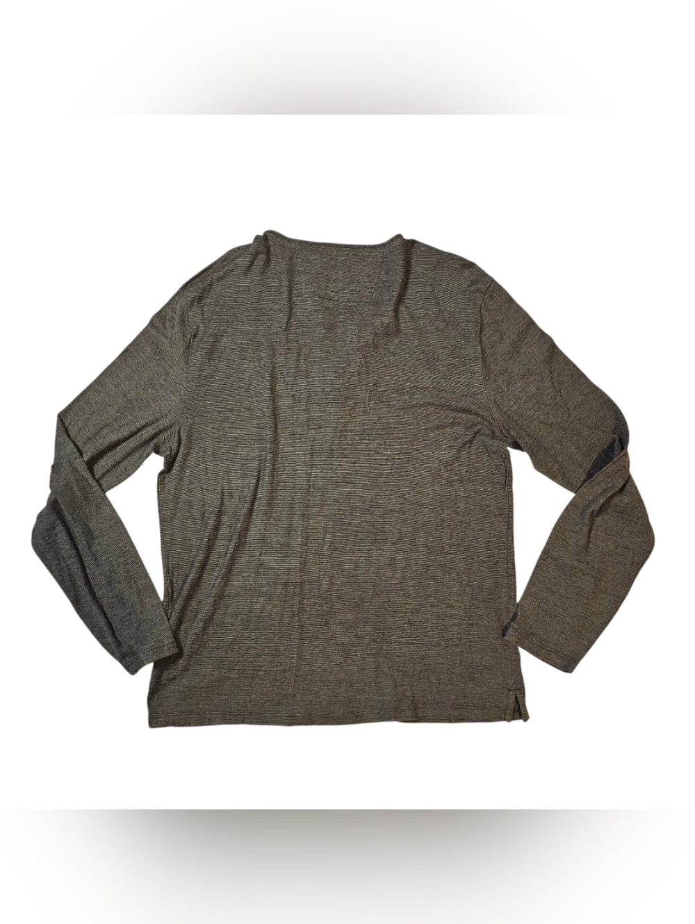 John Varvatos Olive Green Long-Sleeve Henley Top Size Large - Picture 4 of 5